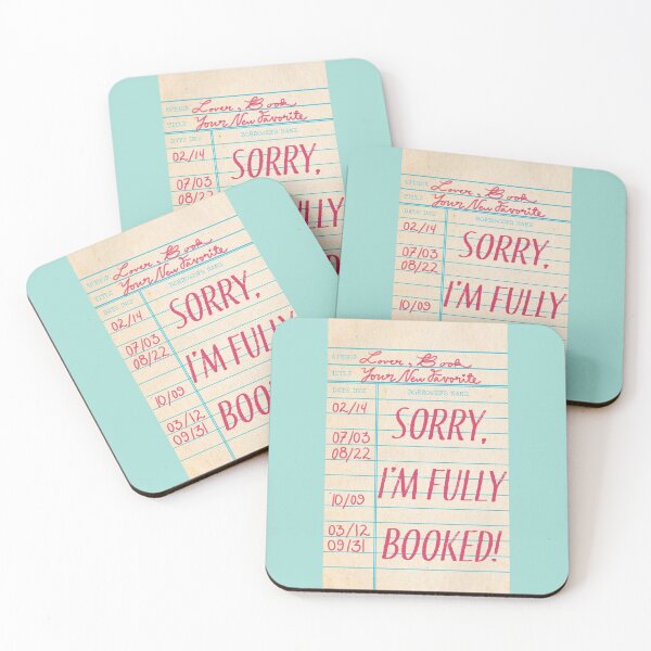 Item preview, Sorry, I'm fully booked! library card designed and sold by SloaneDesigns.