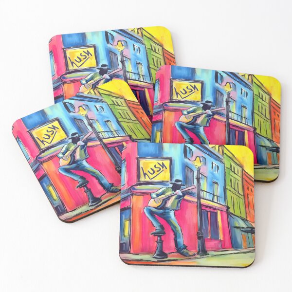 Item preview, Bring the Streets to Life - A Vibrant Abstract Celebration of Guitar Music Urban Energy and Color designed and sold by OlfactoART Studio.