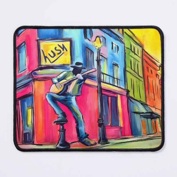 Item preview, Bring the Streets to Life - A Vibrant Abstract Celebration of Guitar Music Urban Energy and Color designed and sold by OlfactoART Studio.