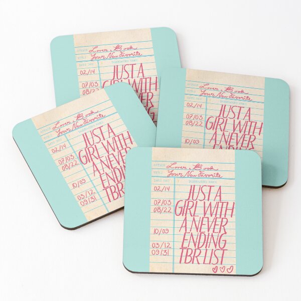 Item preview, Just a girl with a TBR library card designed and sold by SloaneDesigns.