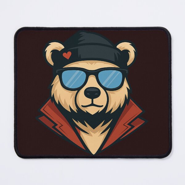 Item preview, Cool Red Bear. Ours cool en rouge designed and sold by Drawingshirts.