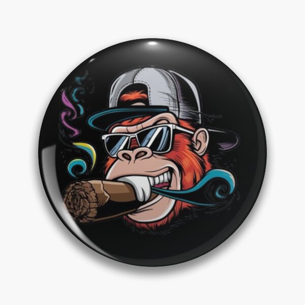 Item preview, Gangster Gorilla Smoking Cigar Cool Urban Alpha Art   designed and sold by DUMEJE.