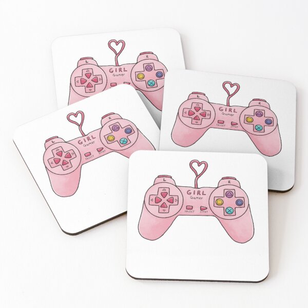 Item preview, Gamer Girl pink game controller designed and sold by Rachiearts.