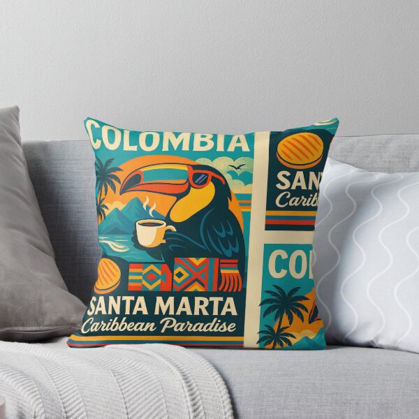 Artikelvorschau, Kolumbien Santa Marta Poster – Karibisches Paradies Reisekunst entworfen und verkauft von ReyDeLaCalle.