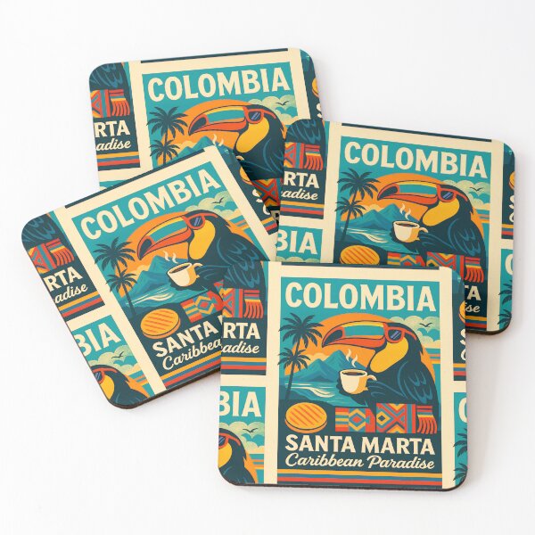 Item preview, Póster de Santa Marta, Colombia: Arte de viaje para el paraíso caribeño designed and sold by ReyDeLaCalle.
