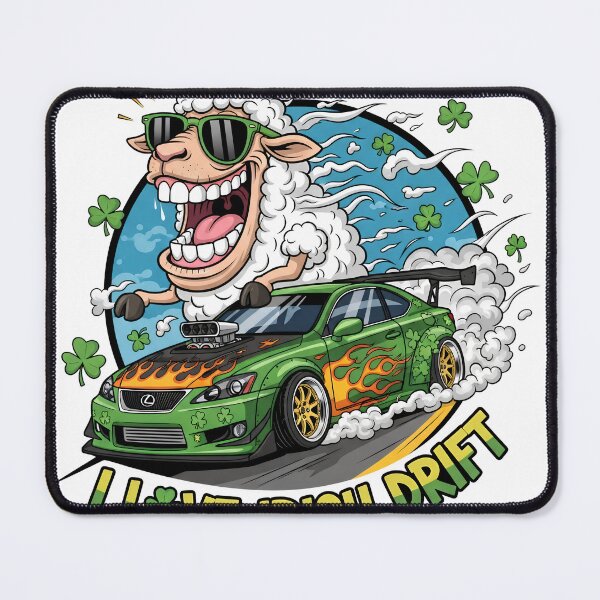 Item preview, Flaming Shamrock Drift – I Love Irish Drift Series designed and sold by pixelprodigy04.