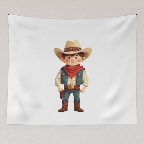 Item preview, Cowboy Spirit - Western Cowboy Vintage T-Shirt Design designed and sold by Ditstyle.