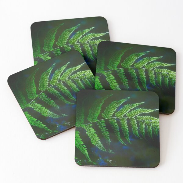 Item preview, Fern Leaf Illuminated Against Dark Background designed and sold by RastislavS.