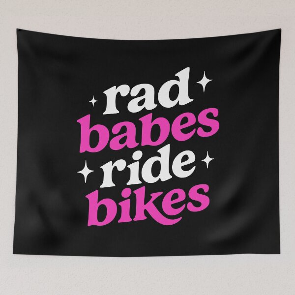 Item preview, Rad Babes Ride Bikes - Motorcycle - Street Bikes - Text Only designed and sold by RaceDayRags.