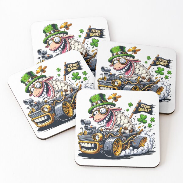 Item preview, Feckin’ Deadly Irish Drift Sheep – Crazy Sheep Edition designed and sold by pixelprodigy04.