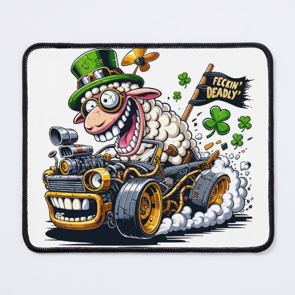 Item preview, Feckin’ Deadly Irish Drift Sheep – Crazy Sheep Edition designed and sold by pixelprodigy04.