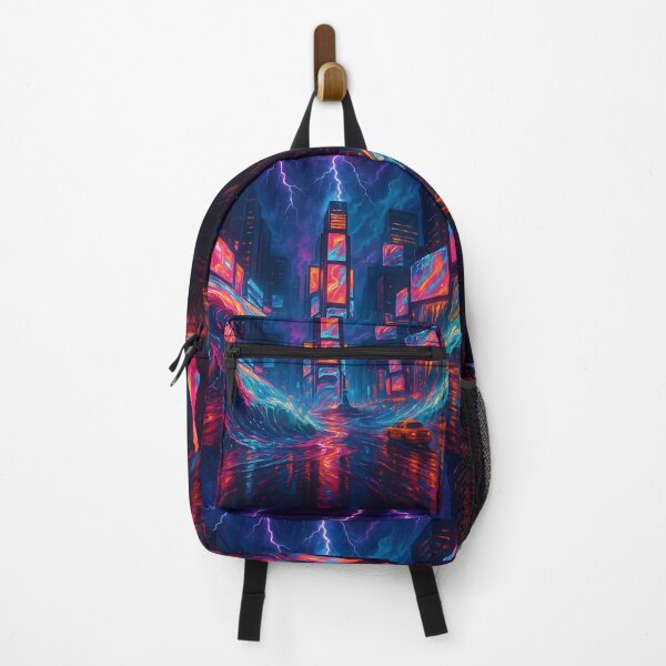Item preview, Neon Storm – Times Square designed and sold by ZicoGallery.