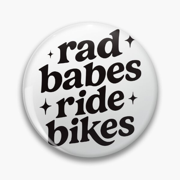 Item preview, Rad Babes Ride Bikes - Motorcycle - Street Bikes - Text Only - Black designed and sold by RaceDayRags.