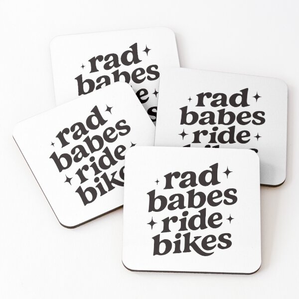 Item preview, Rad Babes Ride Bikes - Motorcycle - Street Bikes - Text Only - Black designed and sold by RaceDayRags.