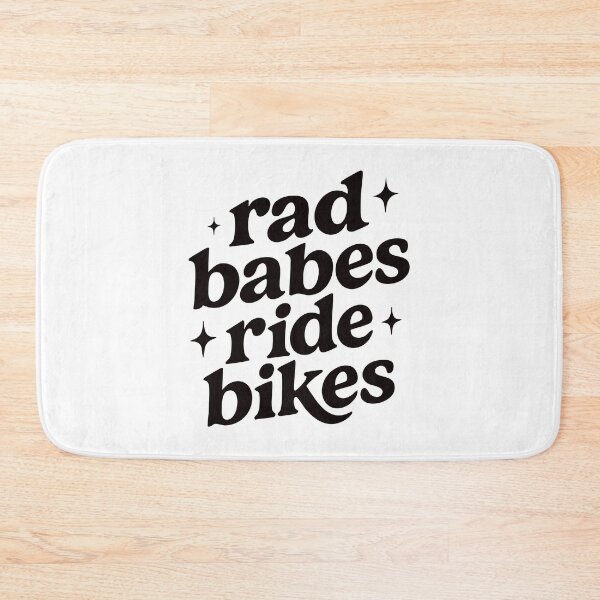 Item preview, Rad Babes Ride Bikes - Motorcycle - Street Bikes - Text Only - Black designed and sold by RaceDayRags.