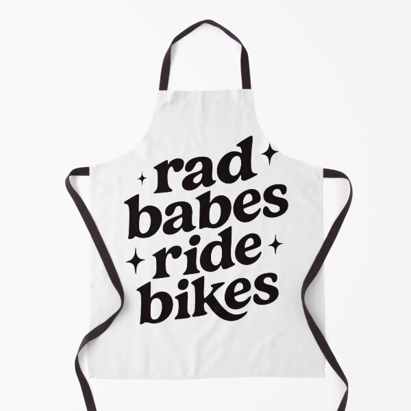 Item preview, Rad Babes Ride Bikes - Motorcycle - Street Bikes - Text Only - Black designed and sold by RaceDayRags.