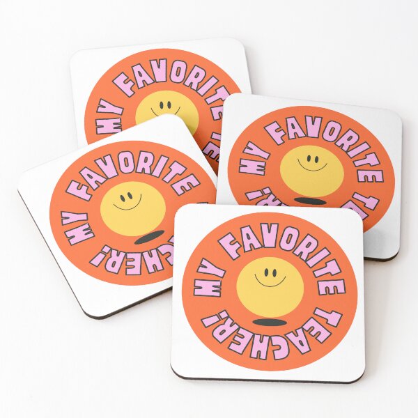 Item preview, My Favourite Teacher Happy Retro Smile  designed and sold by Ebony2009.