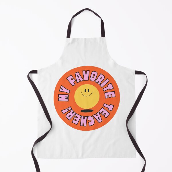 Item preview, My Favourite Teacher Happy Retro Smile designed and sold by Ebony2009.