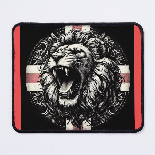 Item preview, Roaring Lion Cross of St George England Flag designed and sold by PurebloodDesign.