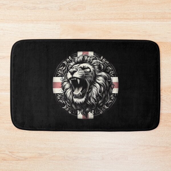Item preview, Roaring Lion Cross of St George England Flag designed and sold by PurebloodDesign.