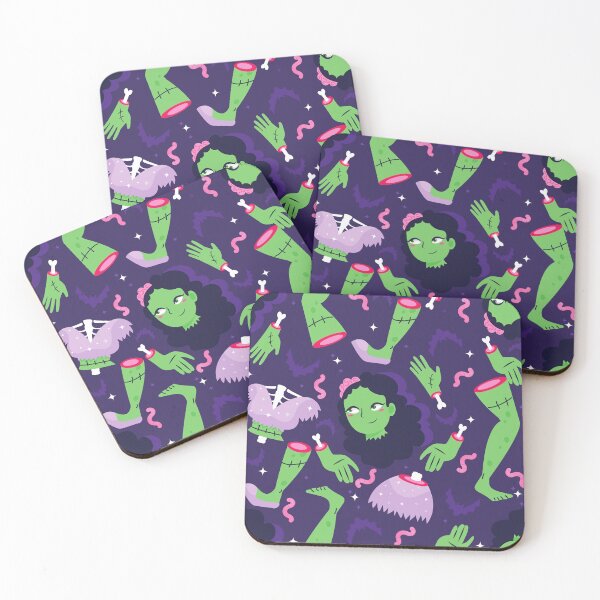 Item preview, undead halloween zombie girl worms bats creepy designed and sold by Gossip Rag.