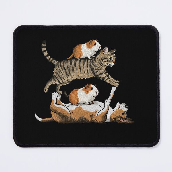 Item preview, Funny Animal Yoga Stack Cat Dog designed and sold by TeeARTHY.