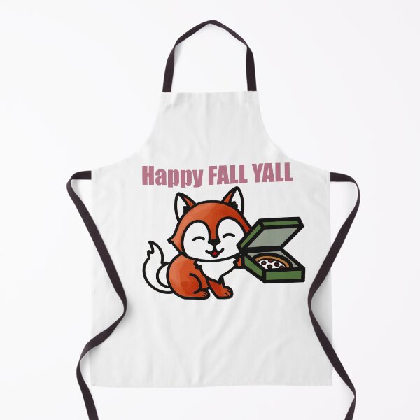 Item preview, Happy Fall Y’all | Cute Fox with Pizza | Autumn Digital Art designed and sold by AnnanArt.