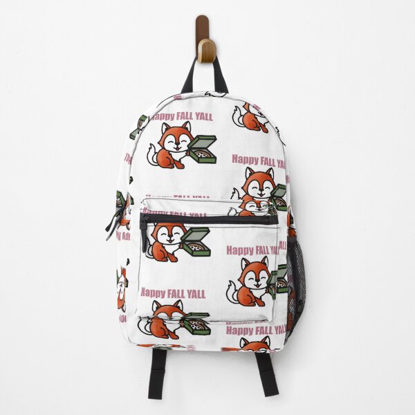 Item preview, Happy Fall Y’all | Cute Fox with Pizza | Autumn Digital Art designed and sold by AnnanArt.