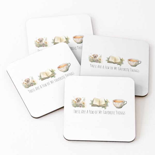 Item preview, My Favorite Things: Coffee Books and Puppies designed and sold by Rich Summers Art.
