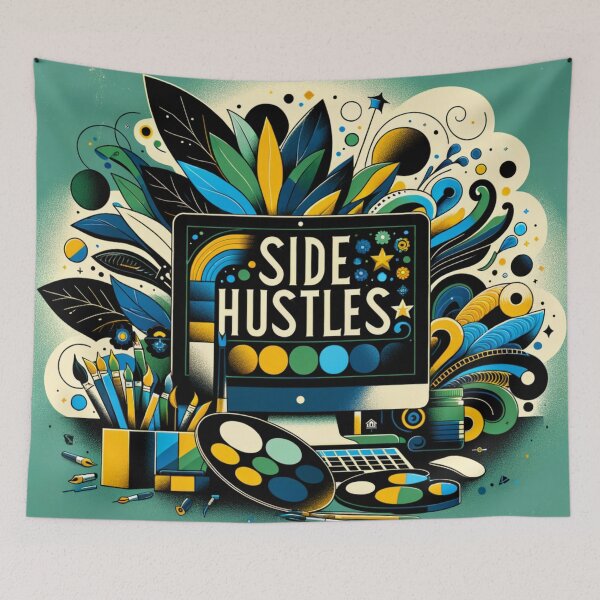 Item preview, Side Hustles Art designed and sold by Majesti4.