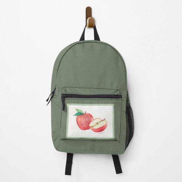 Item preview, Apple and a Half - watercolor illustration designed and sold by Annie Mason Art.