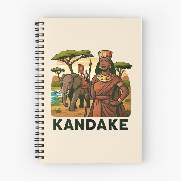 Item preview, Kandake of Kush with Elephant Caravan - Nubia, Africa designed and sold by Myra365Art.