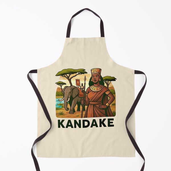 Item preview, Kandake of Kush with Elephant Caravan - Nubia, Africa designed and sold by Myra365Art.