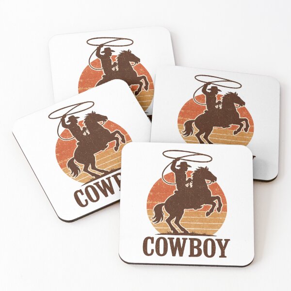 Item preview, Retro Cowboy Silhouette Vintage Western Sunset designed and sold by THIENVT.