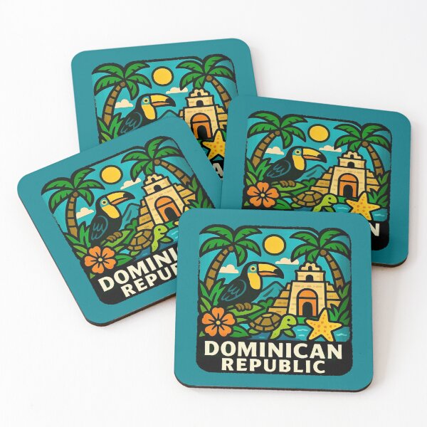 Item preview, Dominican Republic - Toucan, Ruins & Reef Life designed and sold by Myra365Art.