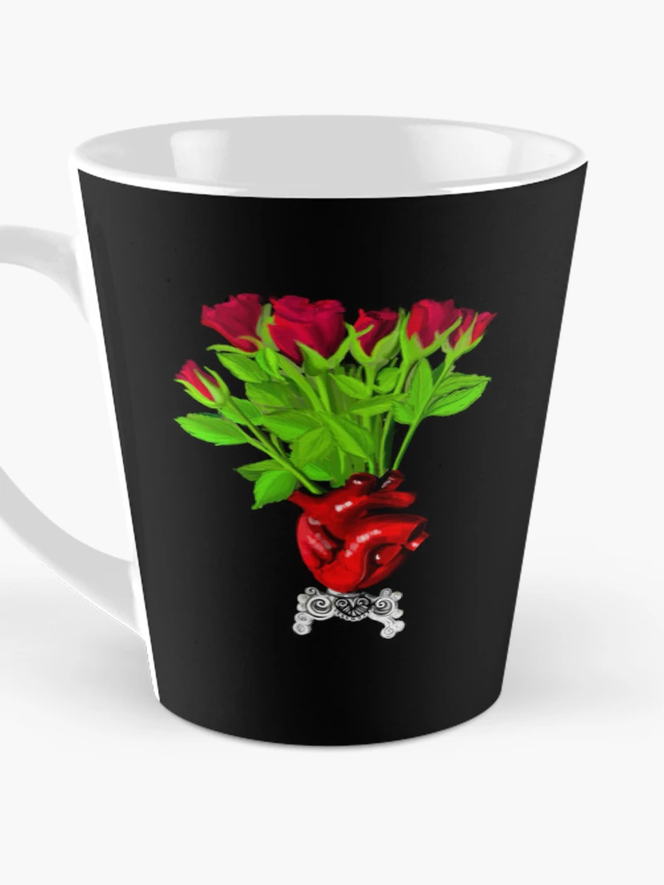 Thumbnail 3 of 4, Coffee Mug, Red Roses designed and sold by InkonMarz.