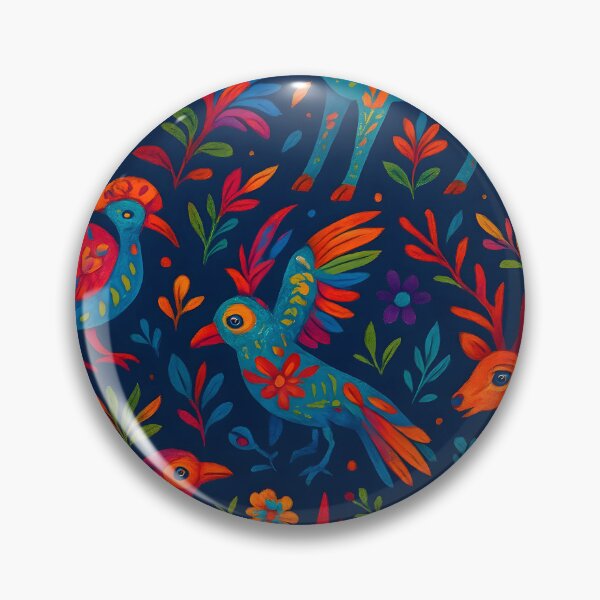 Item preview, Colorful Seamless Otomi Alebrijes Pattern in High Definition designed and sold by Mony26.