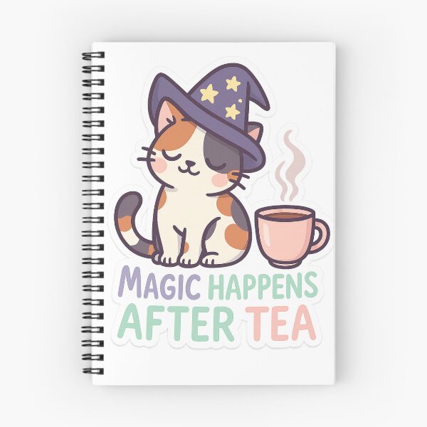 Item preview, Cat –  Magic Happens After Tea designed and sold by CrazyMop_.