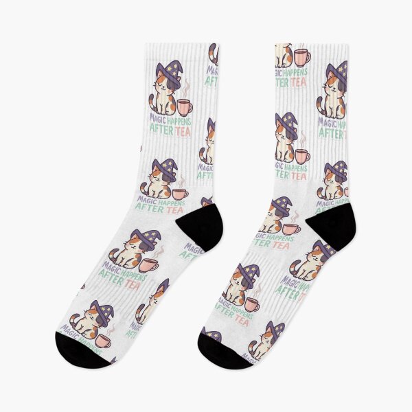 Item preview, Cat –  Magic Happens After Tea designed and sold by CrazyMop_.