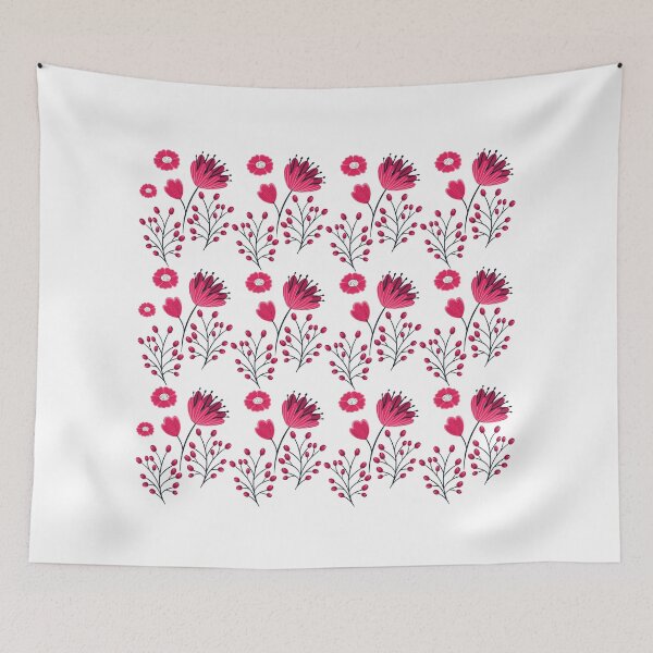 Item preview, Pink flower pattern designed and sold by Jamildesign.