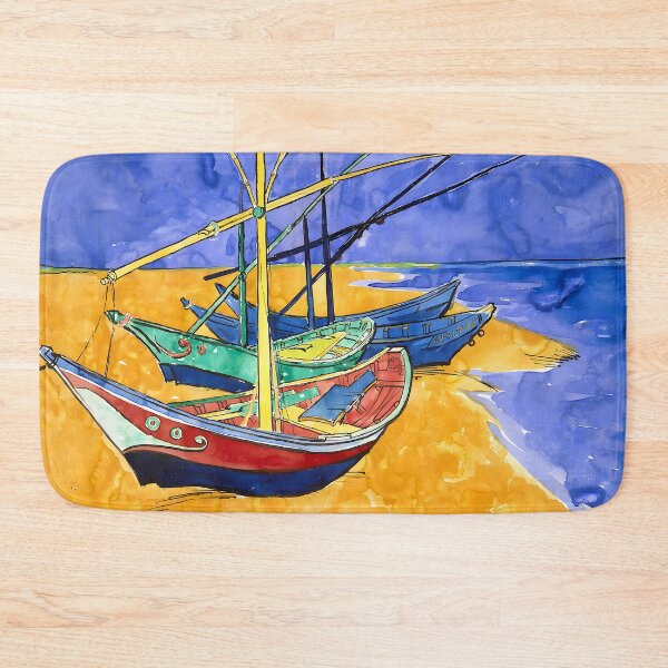 Item preview, Vincent van Gogh - Fishing Boats on the Beach at Saintes Maries de la Mer designed and sold by Jon-Baran.