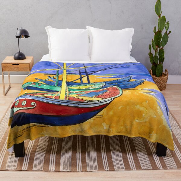 Item preview, Vincent van Gogh - Fishing Boats on the Beach at Saintes Maries de la Mer designed and sold by Jon-Baran.