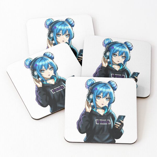 Artikelvorschau, Mizumi OC mit Kopfhörer und Smartphone entworfen und verkauft von Yumikazumi.