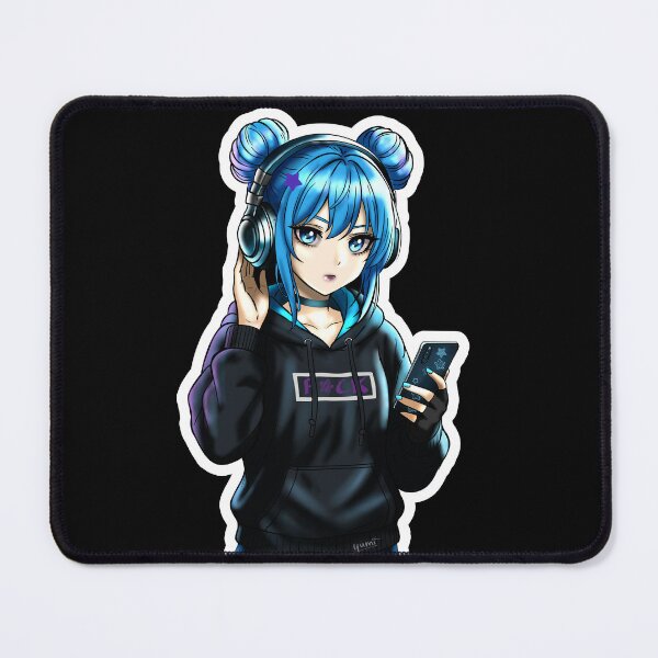 Artikelvorschau, Mizumi OC mit Kopfhörer und Smartphone entworfen und verkauft von Yumikazumi.