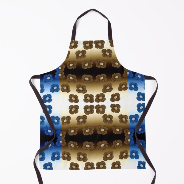 Item preview, Stripes of Blue and Gold Flowers designed and sold by fatenanwar.