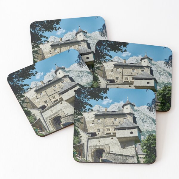Item preview, Hohenwerfen Castle Entrance with Alpine Mountains – Austria designed and sold by RastislavS.