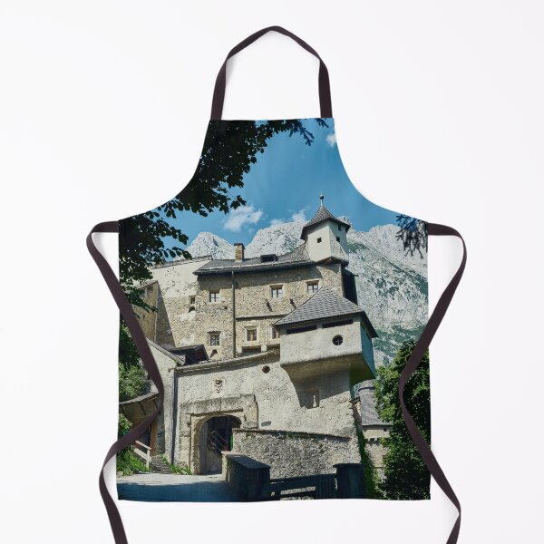 Item preview, Hohenwerfen Castle Entrance with Alpine Mountains – Austria designed and sold by RastislavS.