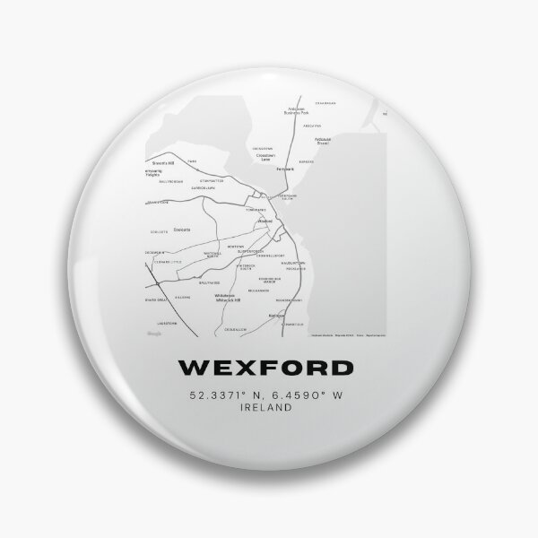 Item preview, Wexford Map Print | Ireland Minimalist City Design designed and sold by RM-Journey.
