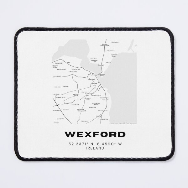 Item preview, Wexford Map Print | Ireland Minimalist City Design designed and sold by RM-Journey.