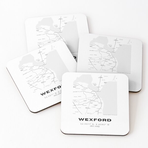Item preview, Wexford Map Print | Ireland Minimalist City Design designed and sold by RM-Journey.